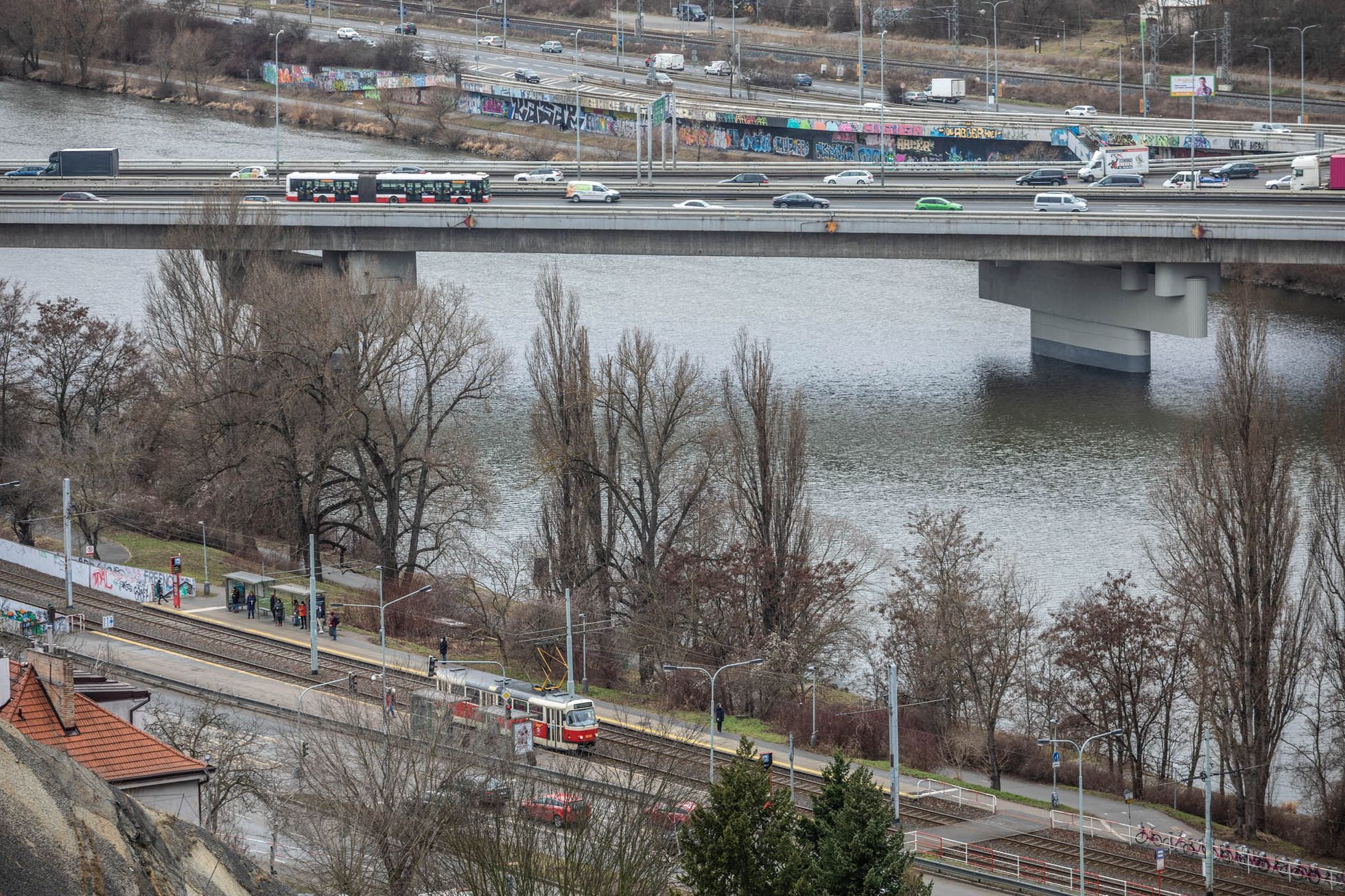Fotogalerie / Barrandovský most / Prohlídka / Únor 2022 / 8. 2. 2022