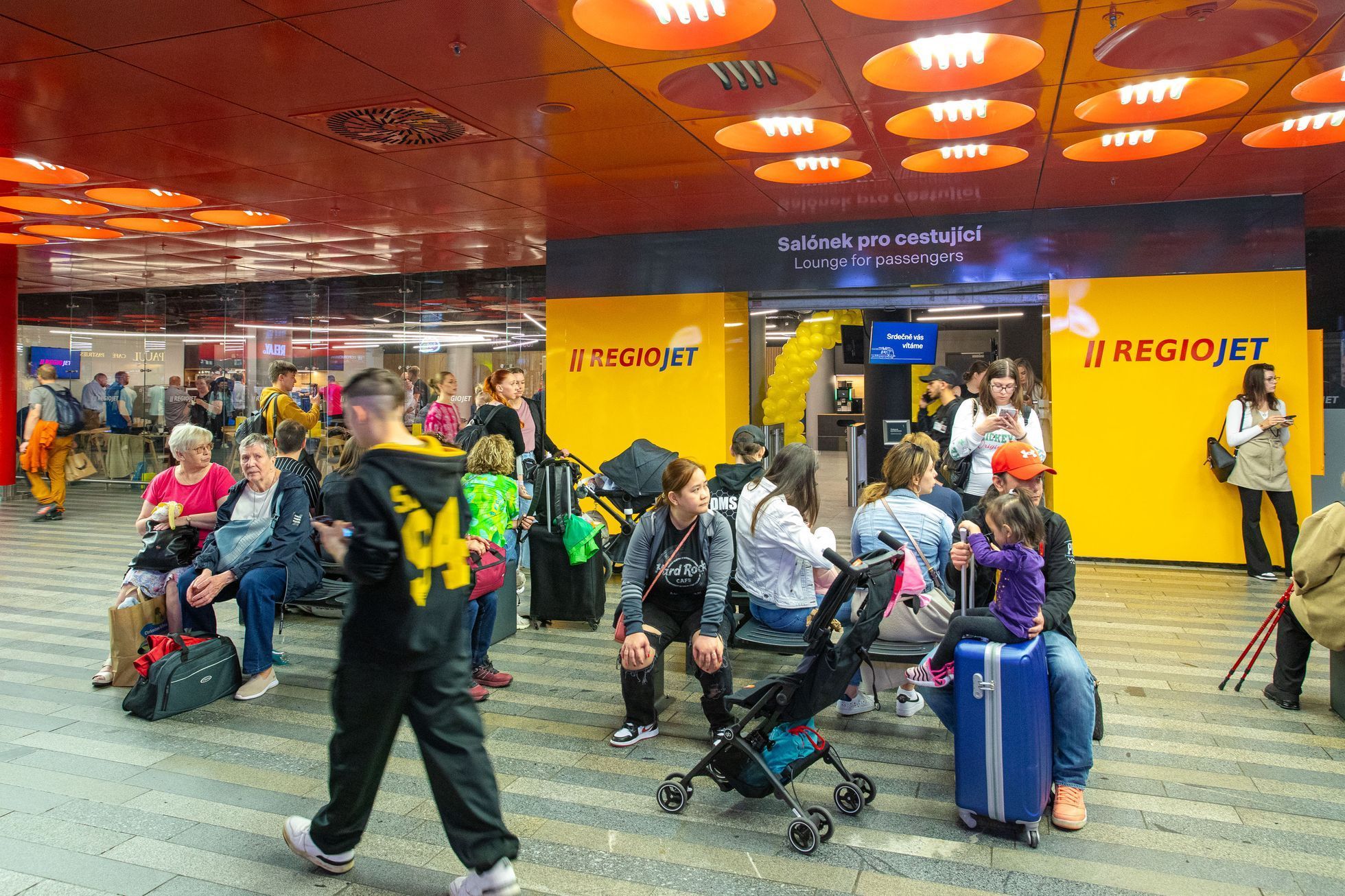 RegioJet lounge / salónek na Hlavním nádraží