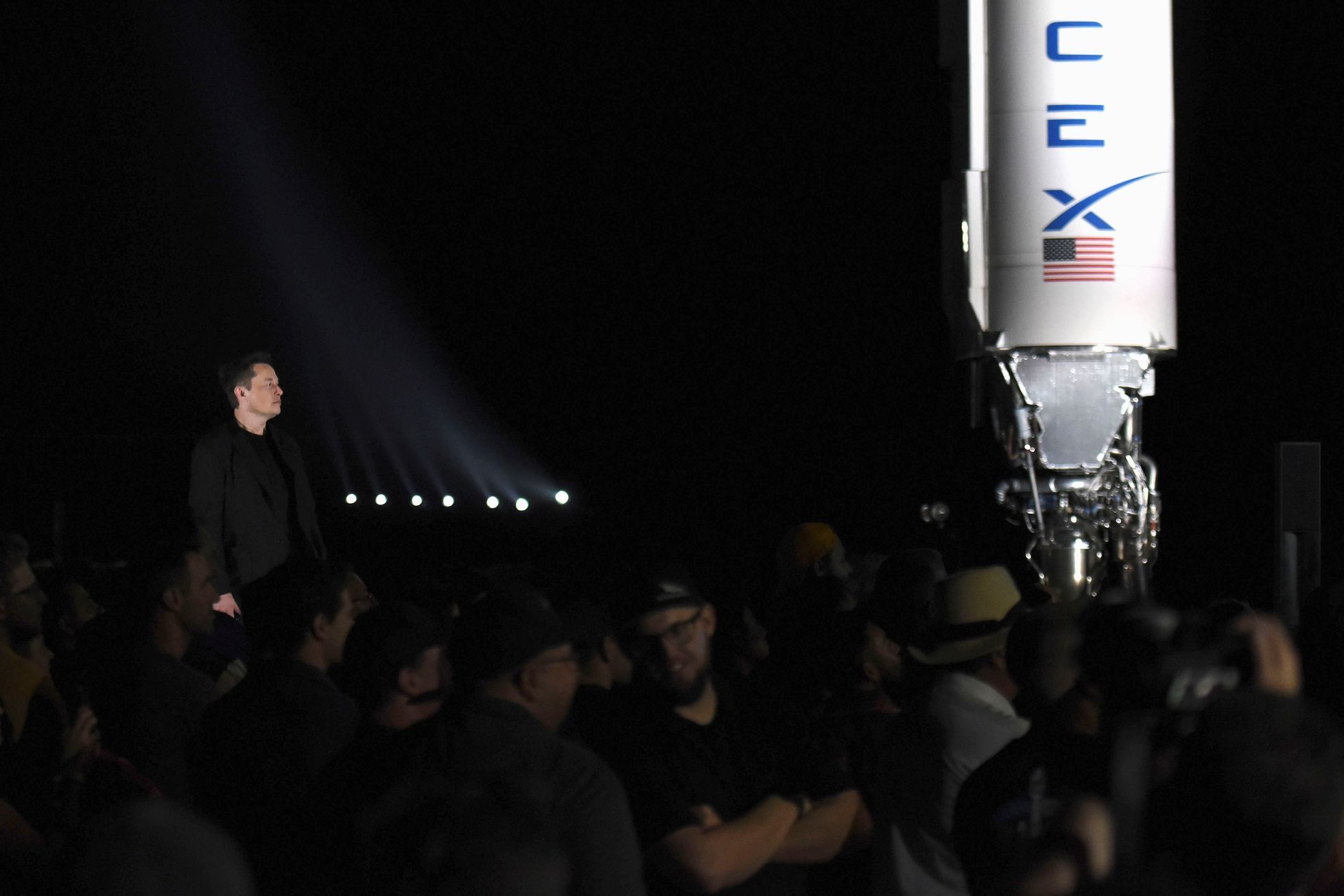 Vesmírná loď Starship společnosti SpaceX.