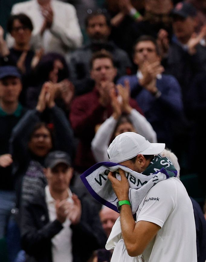 Grigor Dimitrov v slzách