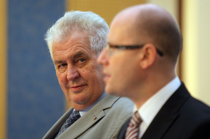 Miloš Zeman a Bohuslav Sobotka.