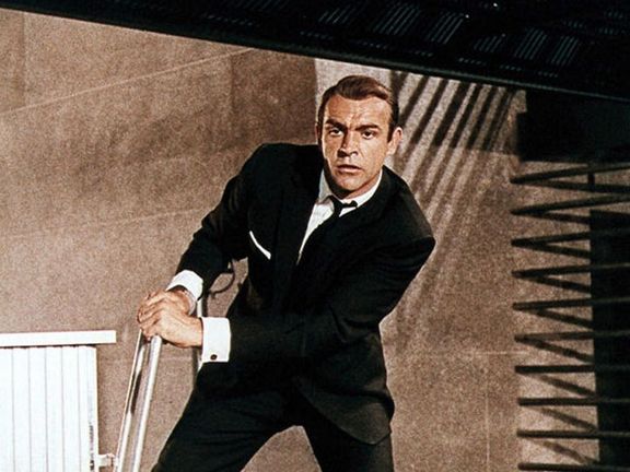 A scene from the movie Goldfinger.