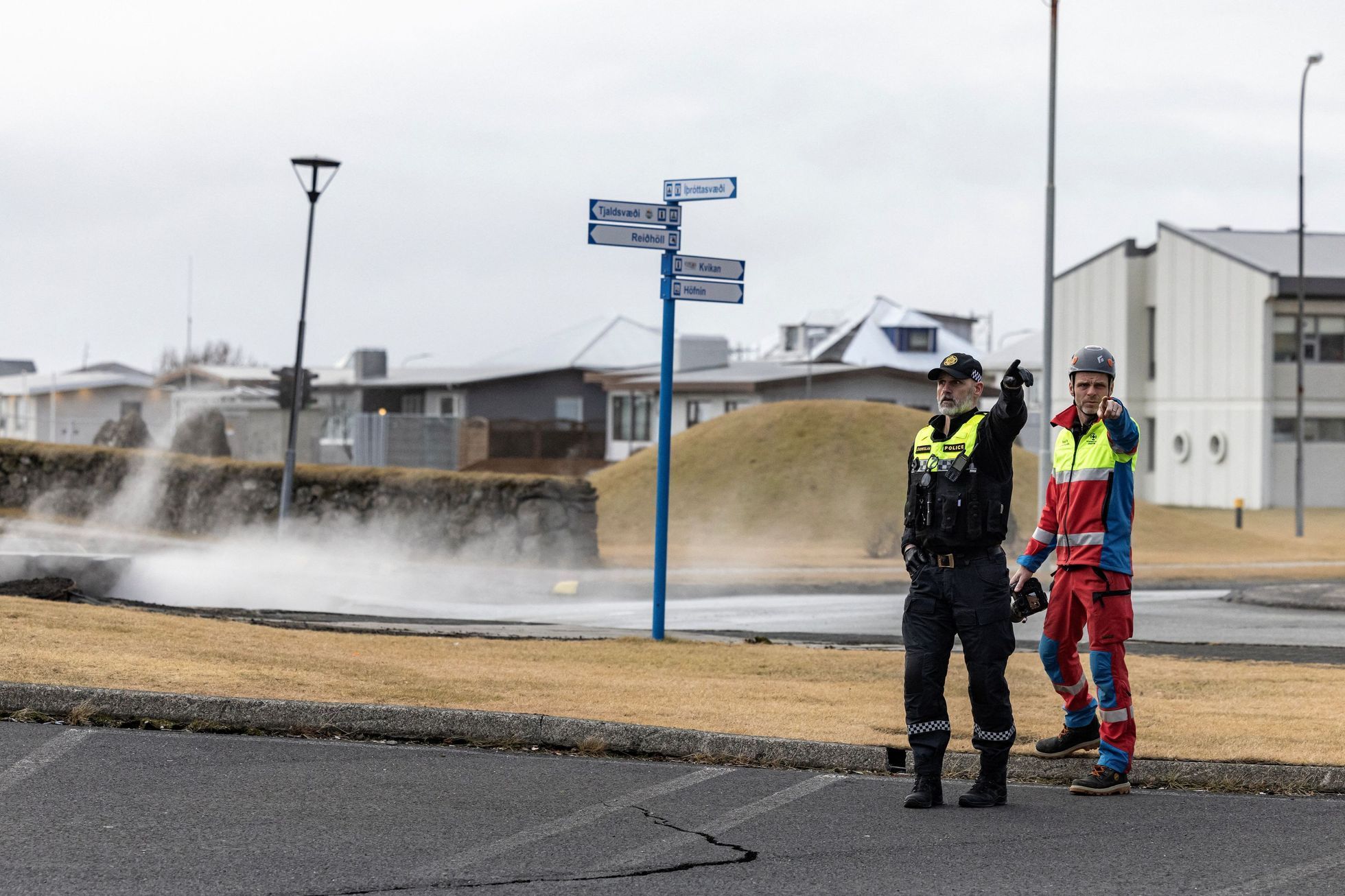 Island sopka erupce Reykjanes Grindavík