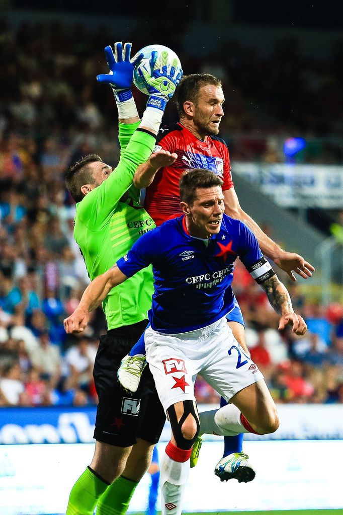 Česká liga: Plzeň - Slavia: Marek Bakoš, Jiří Bílek