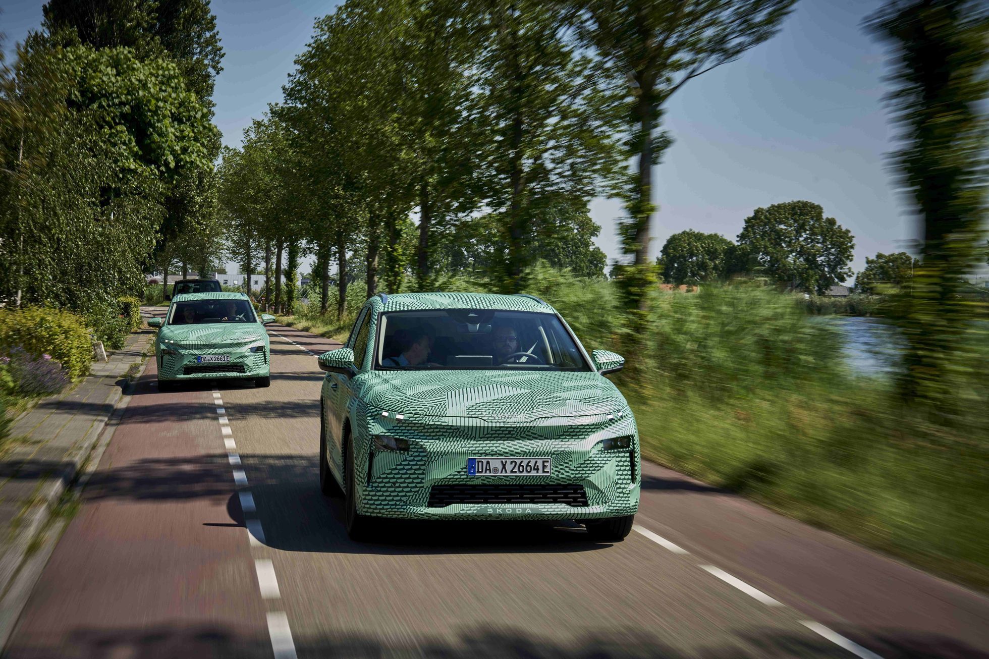 Škoda Elroq maskovaný prototyp červen 2024
