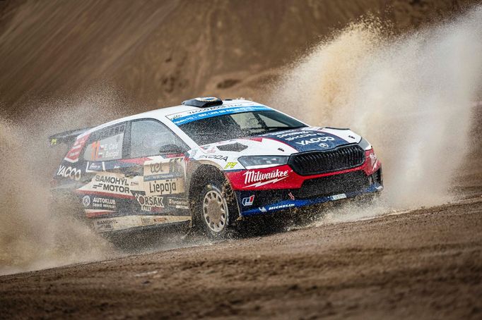 Erik Cais, Škoda na trati Rallye Liepāja 2023