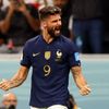 Olivier Giroud slaví gól ve čtvrtfinále MS 2022 Anglie - Francie