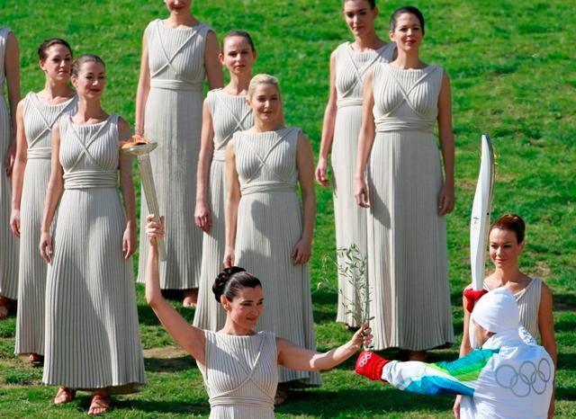 předání olympijské pochodně