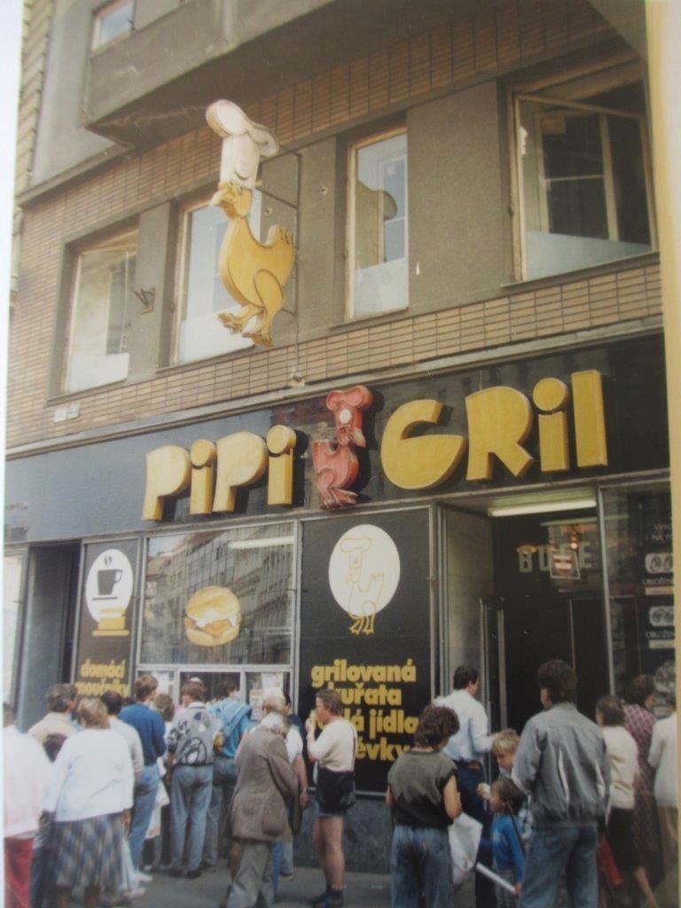Pipi gril, náměstí Svobody, 1988
