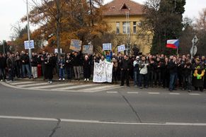 Demonstrace za uvězněné programátory