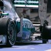 Mercedes Formula One driver Hamilton of Britain enters the p