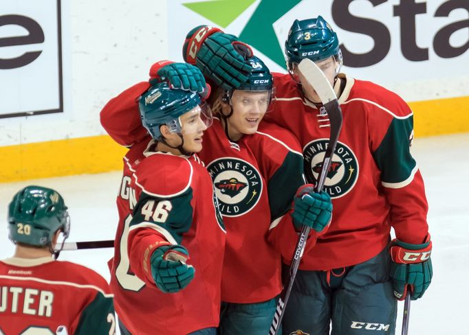 NHL: Calgary Flames at Minnesota Wild (Spurgeon, Granlund, Coyle)