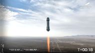 Raketa New Shepard odstartovala z texaské základny krátce po 8:30 místního času (14:30 SELČ). Kapsle se na Zemi vrátila měkkým přistáním za pomoci padáků, zatímco nosná raketa přistála zpět v Texasu.