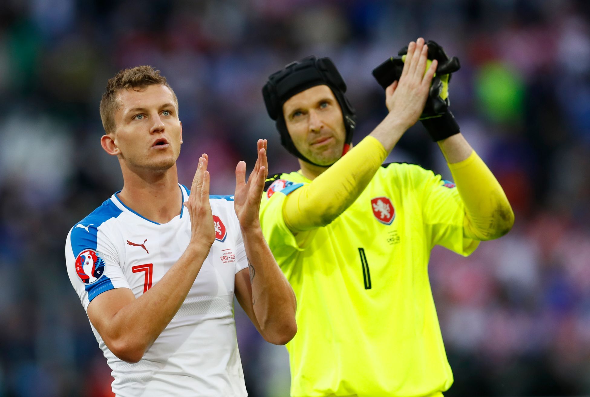 Euro 2016,Česko-Chorvatsko: Petr Čech - Tomáš Necid