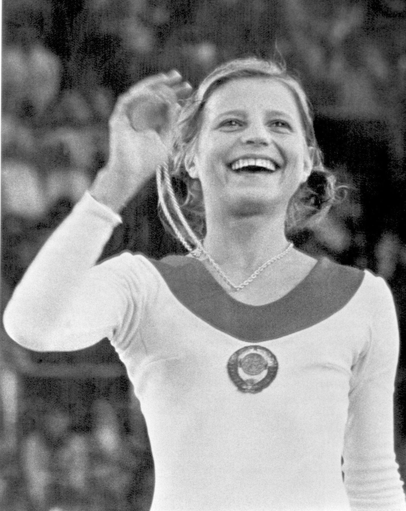 Olga Korbutová na olympiádě v Mnichově 1972
