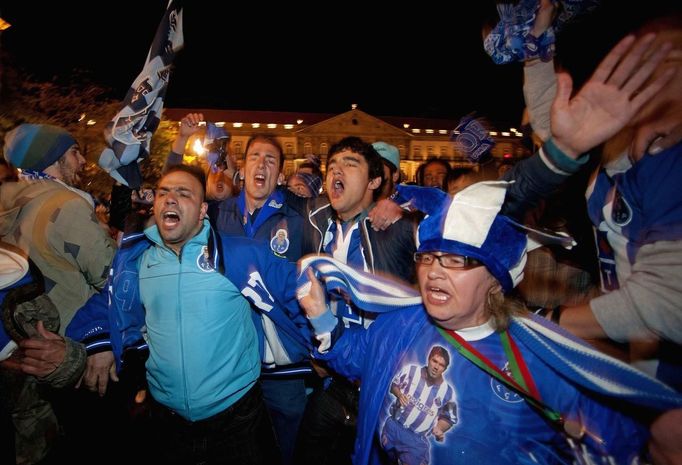 Fanoušci FC Porto oslavují dvacátý šestý titul klubu.