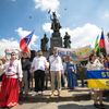 Pochod Děkujeme Češi, Ukrajinci, uprchlíci, Ukrajina, Jevhen Perebyjnis