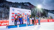 Nejrychlejší byl Francouz Martin Fourcade a zvýšil náskok v čele průběžného hodnocení seriálu. Druhý skončil Simon Eder z Rakouska, třetí místo obsadil Rus Andrej Šipulin.