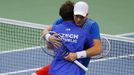 Davis Cup, finále Srbsko-ČR: Tomáš Berdych a Radek Štěpánek