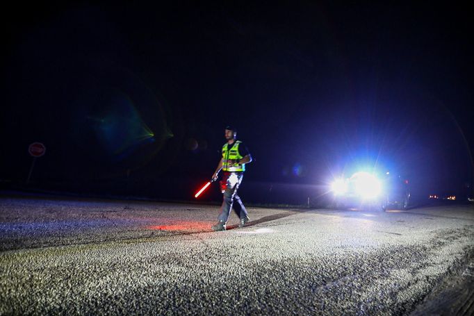 Policie hlídala v noci ze čtvrtka na pátek příjezd do obce Hrušky na Břeclavsku.