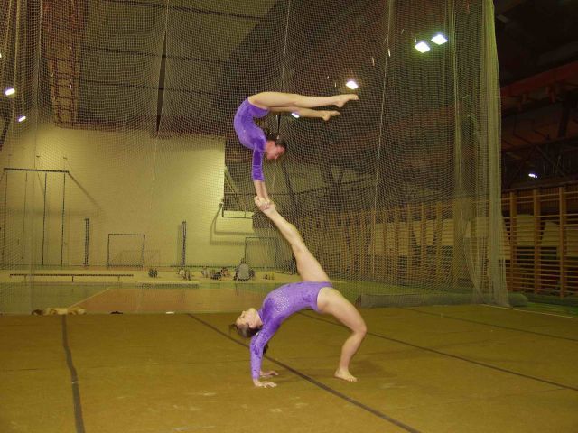 Akrobatická gymnastika - ilustrační foto