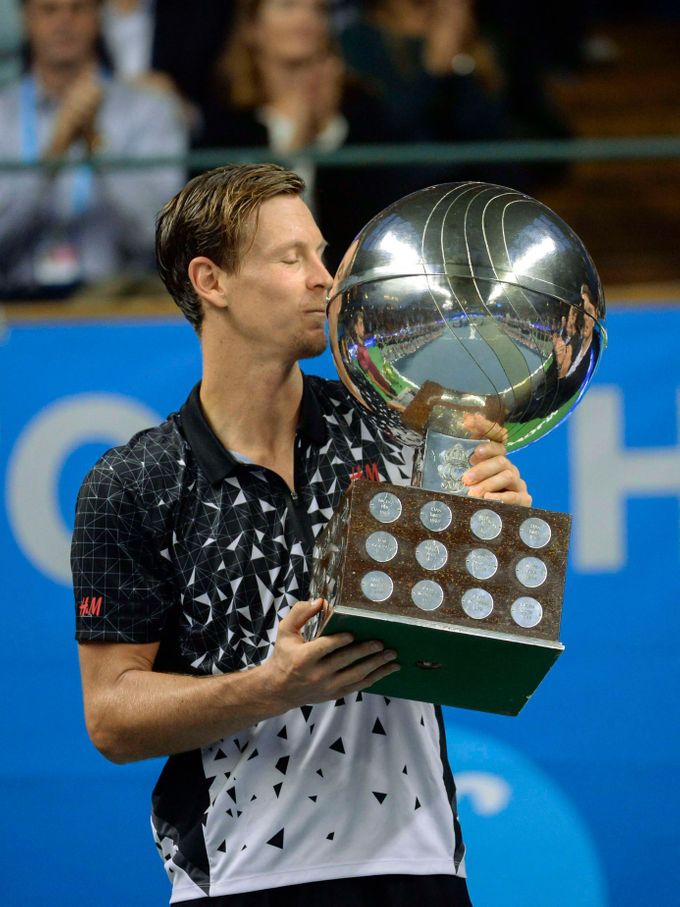 Tomáš Berdych na turnaji ve Stockholmu