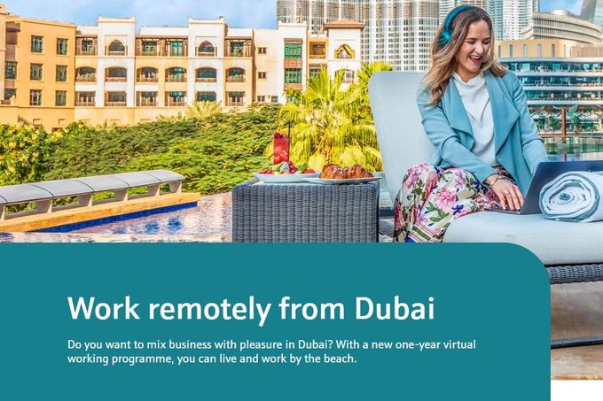 Pracujte na dálku z Dubaje. Chcete v Dubaji spojit podnikání s potěšením? S novým jednoročním virtuálním pracovním programem můžete žít a pracovat na pláži.