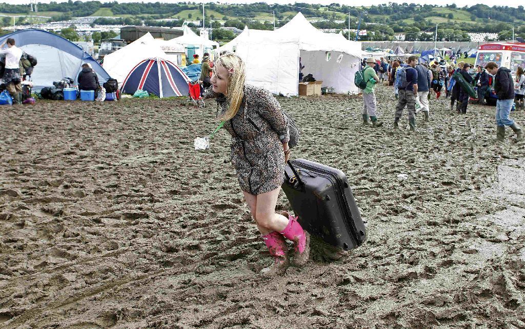 Britský hudební festival Glastonbury