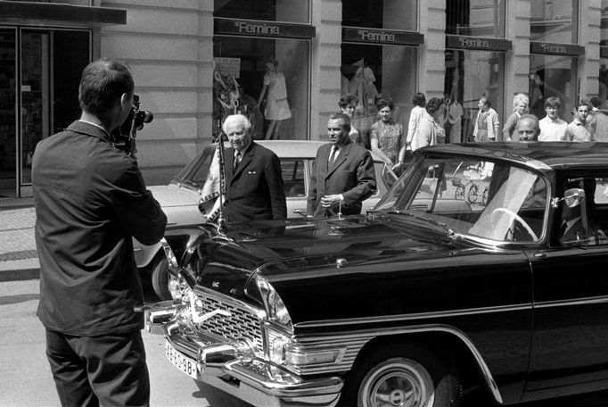 Automobil, který používal prezident ČSSR Ludvík Svoboda v roce 1968.