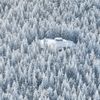 Zimní Jizerské hory z výšky - letecké snímky