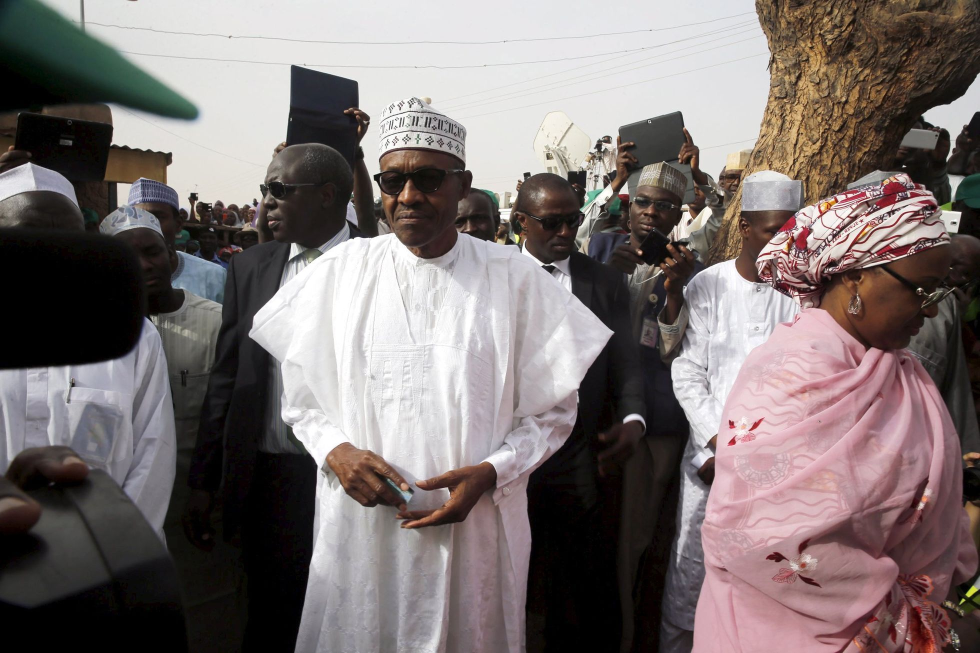 Vítězný kandidát prezidentských voleb Muhammad Buhari.