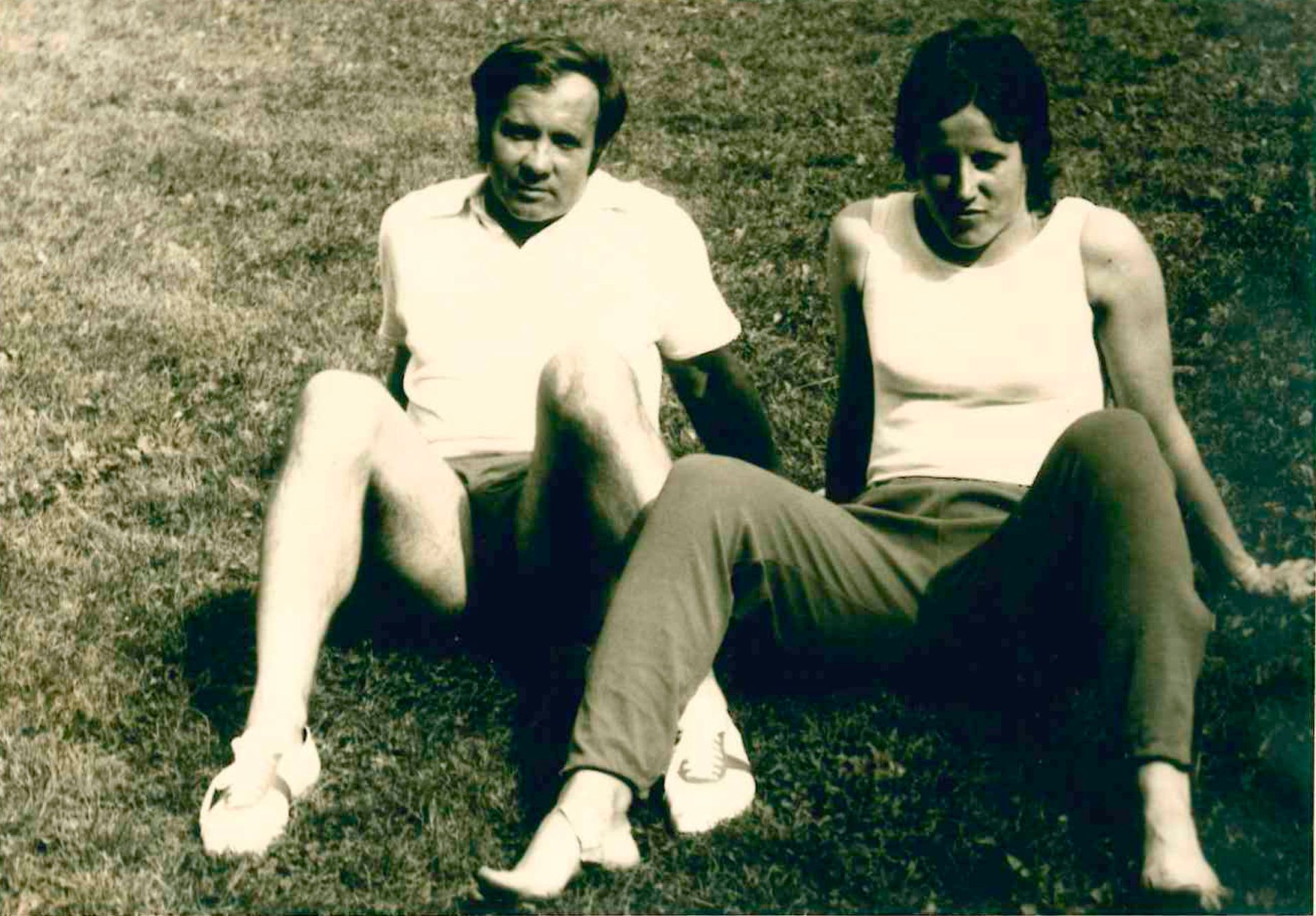 Jarmila Kratochvílová a trenér Kváč (1968)