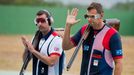 OH 2016, sportovní střelba-trap: Edward Ling (Brit.) a  David Kostelecký