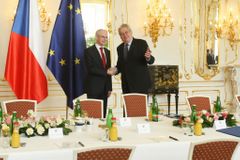 Zeman přijal šéfa Evropské rady Van Rompuye