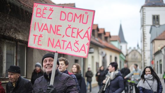 Foto: Běž domů, Ivane! Vysoké Mýto unikátně připomnělo revoluční vzdor proti Sovětům