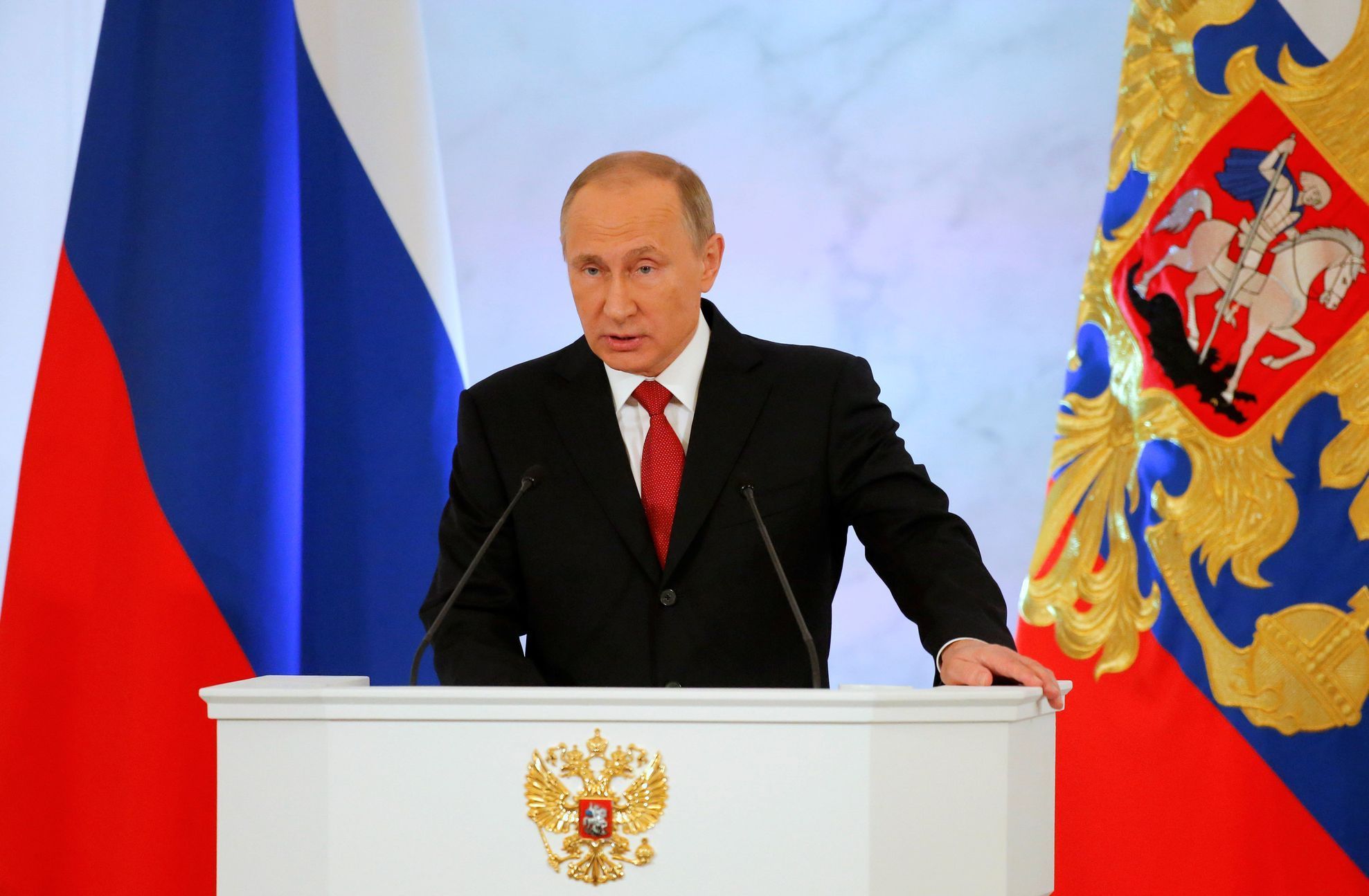 Vladimir Putin při každoročním projevu o stavu federace