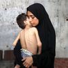 Palestina, Gaza, hlad, pomoc, letadlo, Jordánsko, Israel