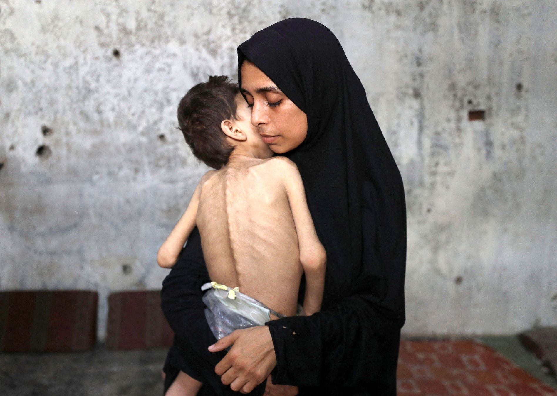 Palestina, Gaza, hlad, pomoc, letadlo, Jordánsko, Israel