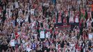 SL, Sparta-Slavia: fanoušci Slavie