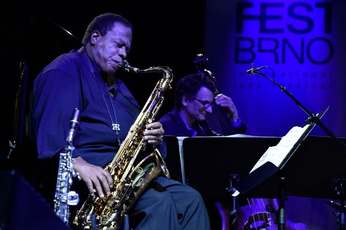 Wayne Shorter roku 2016 na brněnském Jazzfestu.