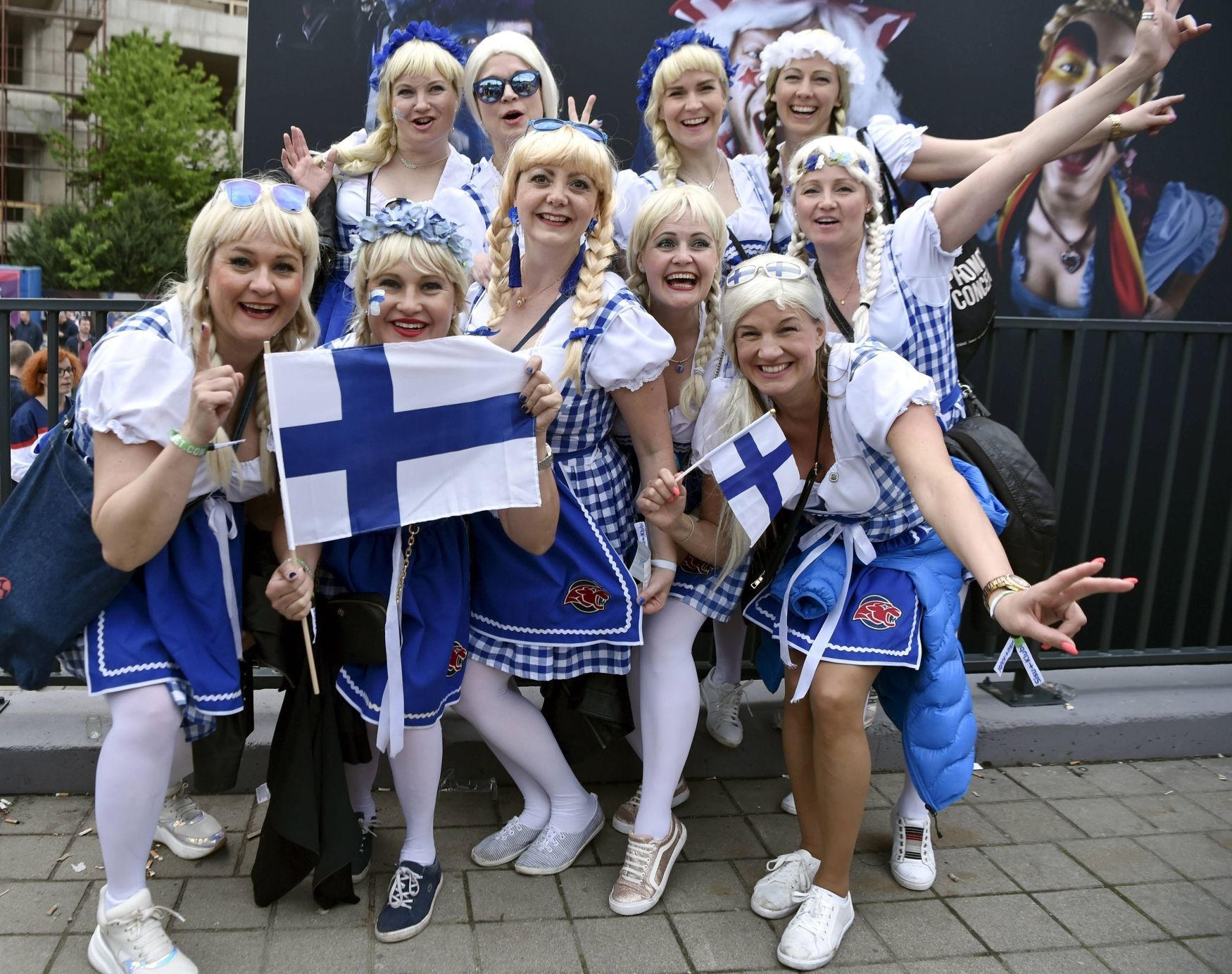 Fanoušci na hokejovém MS 2019: Finsko