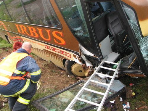 Nehoda autobusu na Blansku