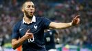 Francie - Nizozemsko: Karim Benzema slaví gól