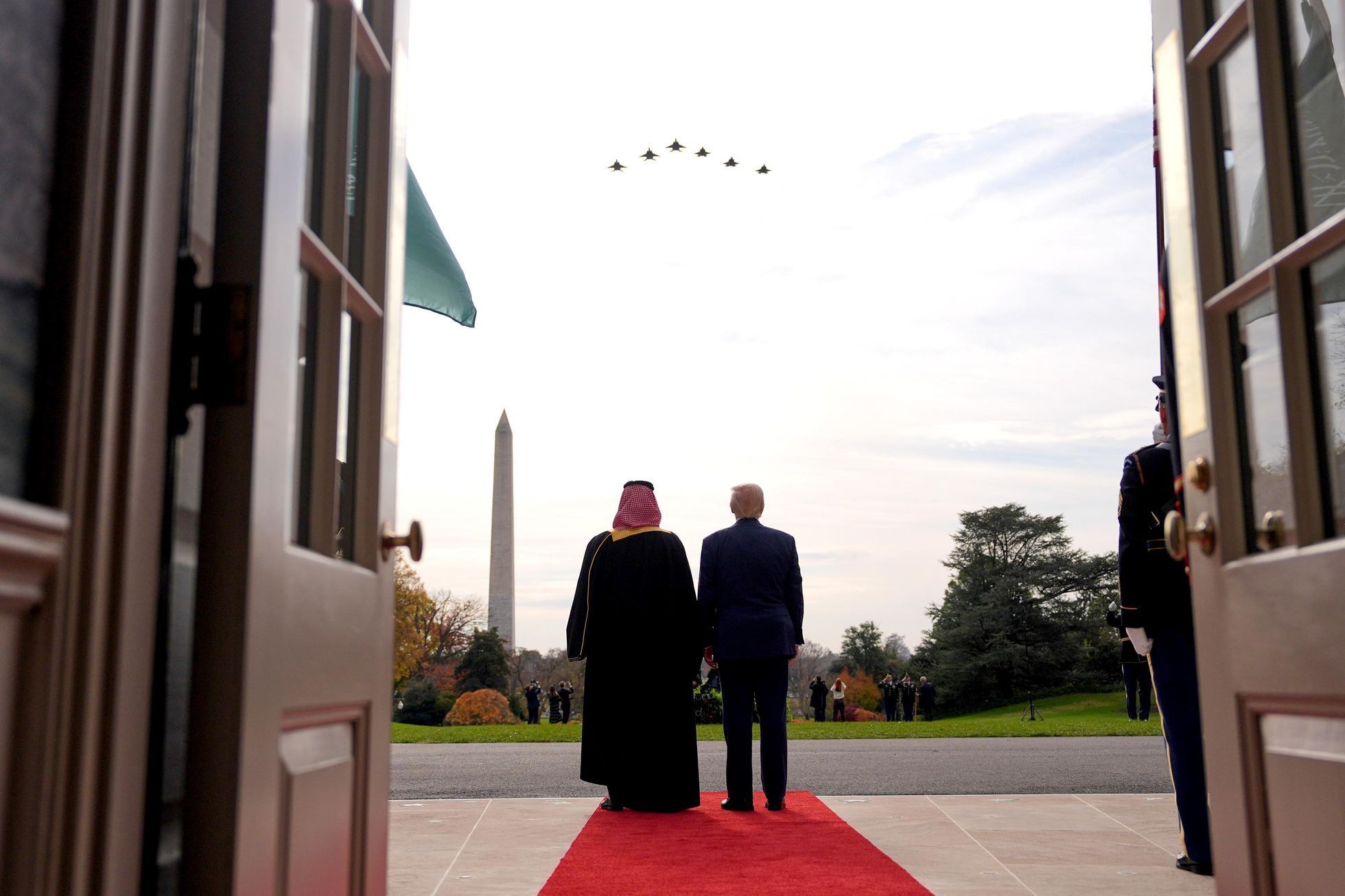 USA, Washington, Bílý dům. Saudská Arábie, Mohammed bin Salman, princ, návštěva, Donald Trump
