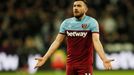 Soccer Football - Premier League - West Ham United v Liverpool - London Stadium, London, Britain - January 29, 2020   West Ham United's Robert Snodgrass reacts          R