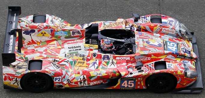 REFILE - CORRECTING DRIVER NAME IN HEADLINE Philippe Mondolot of France drives his Morgan-Nissan Number 45 car during a warm-up session before the Le Mans 24-hour sportsc