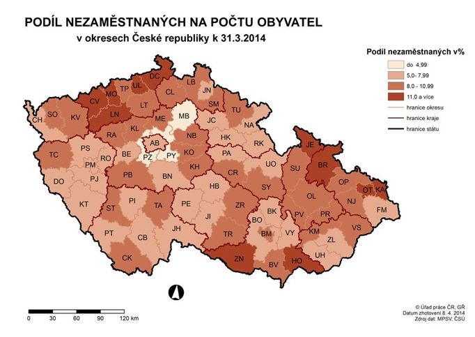 Nezaměstnanost březen 2014