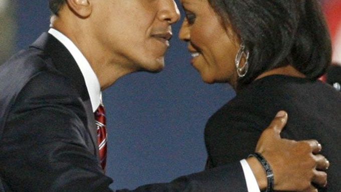Obama se svou ženou Michelle