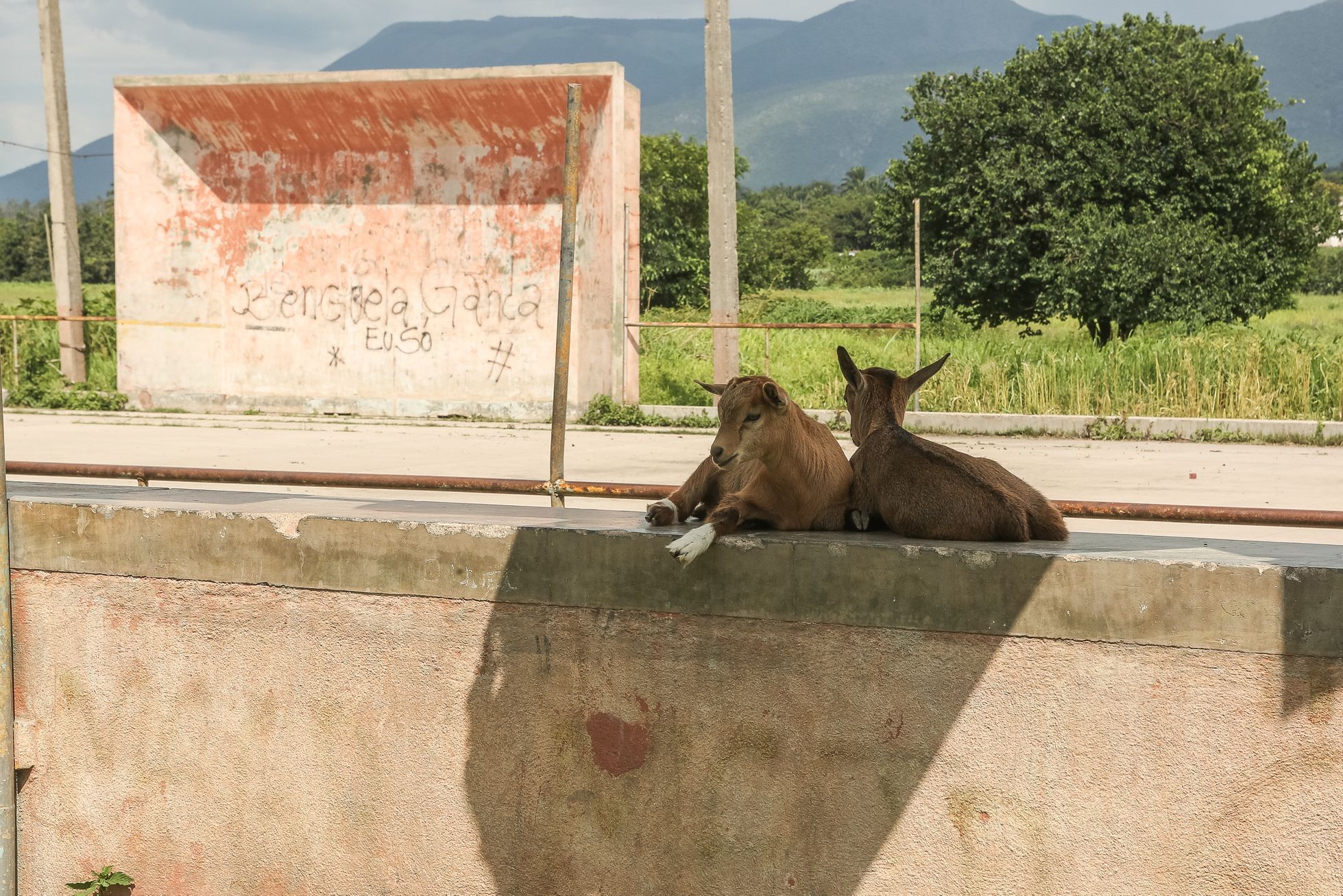 Alto Catumbela, Angola - bývala továrna na celulózu a papír, dějiště největšího únsou v dějinách Československa
