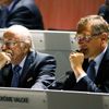 Kongres FIFA: preizident FIFA Sepp Blatter a generální sekretář Jérome Valcke